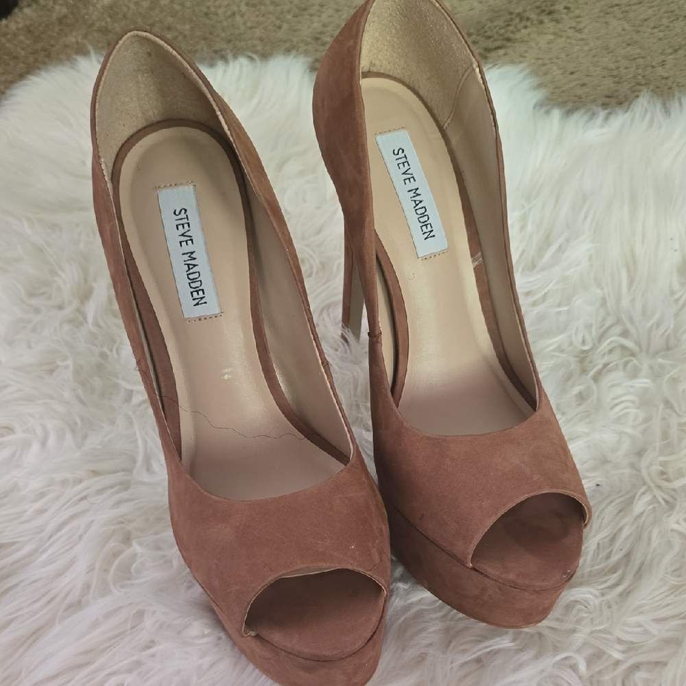 Steve Madden Brown Platform Heels with Stiletto